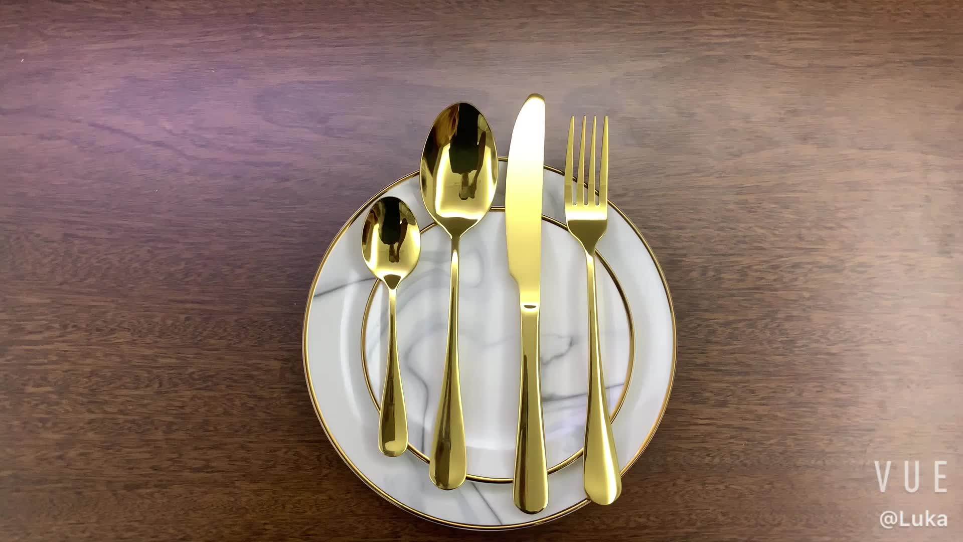 Wholesale Gold Plated Durable Stainless Steel Cutlery 24pcs Set Buy Cutlery 24pcs Set