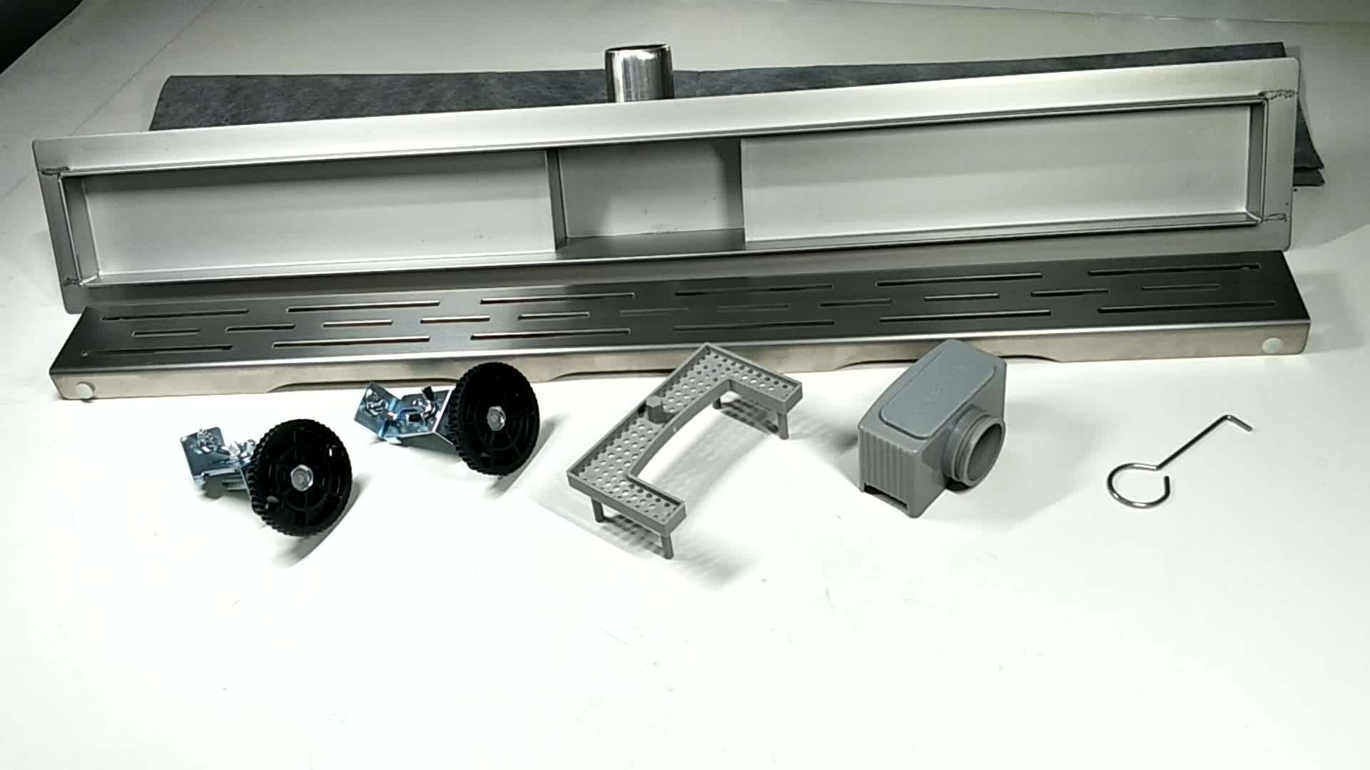 Sanipro Wholesale Trench Drain Side Outlet Floor Drain Grate For Shower