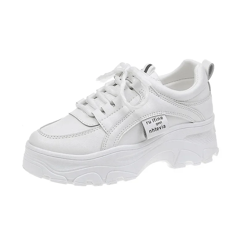 Spring 2023 New Korean-style Torre Shoes Female Student All-match Sneakers Women's Casual Thick-soled Heightened Shoes 1A02