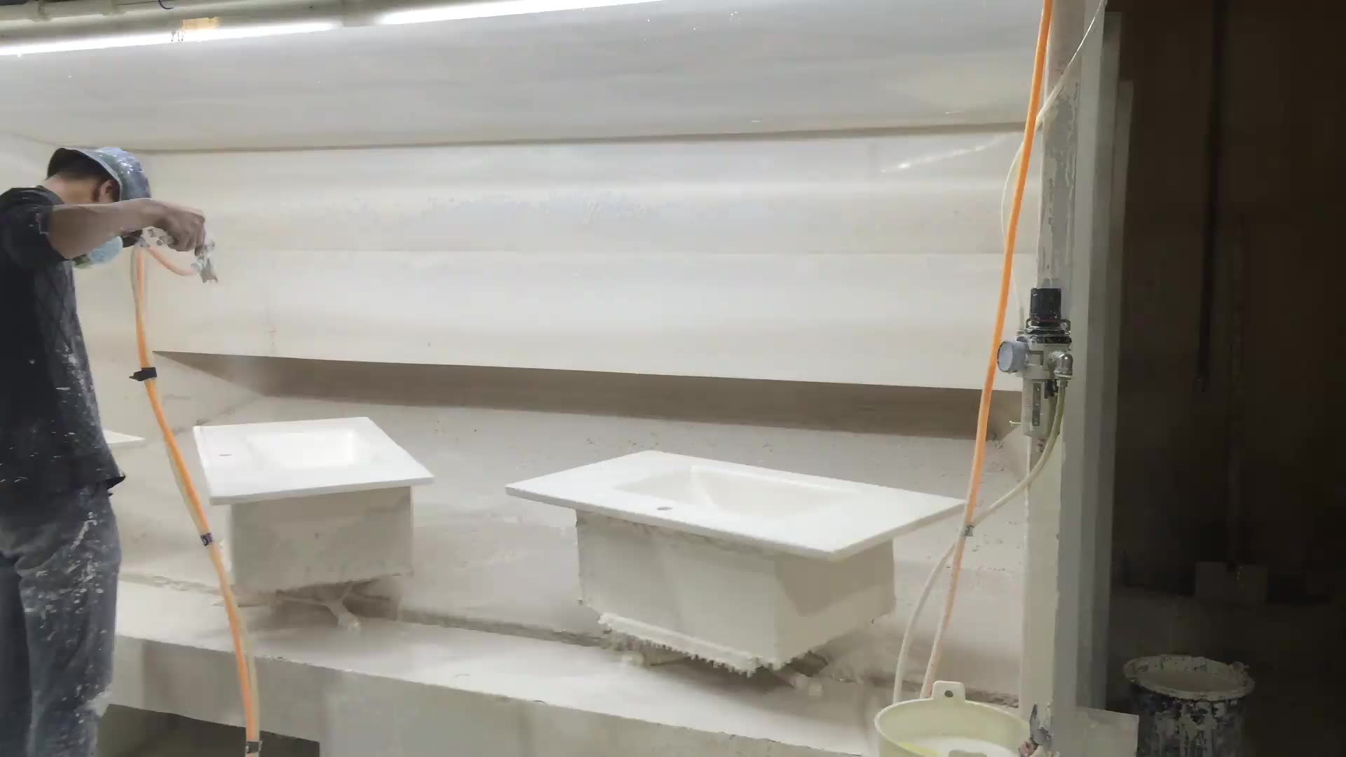 Waschbecken Design Haushalt Unterbau Badezimmer Keramik Aqua Cubic