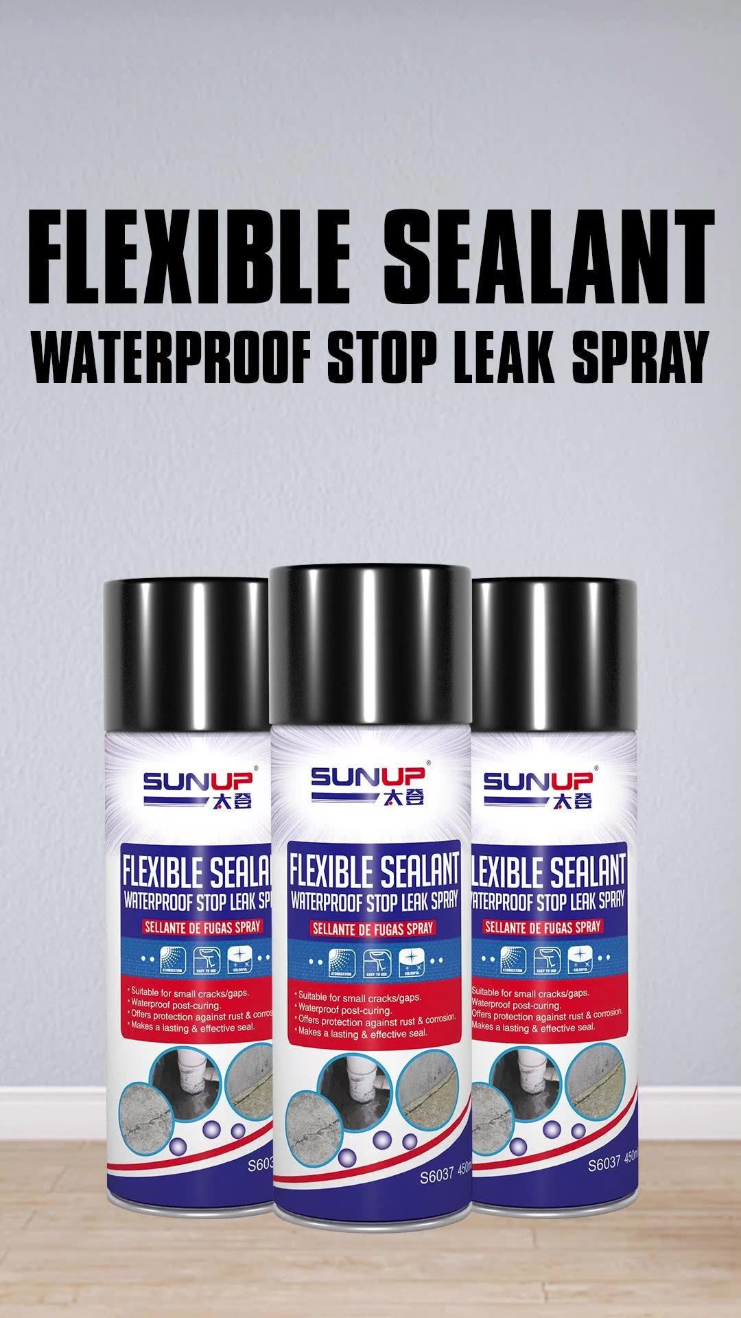 Leak Stop Flex Spray Instant Rubber Flexible Roof Sealant Waterproof