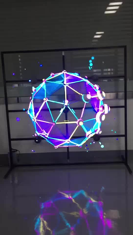 Stage Background Holographic Projector Large Hologram Led Display Fan
