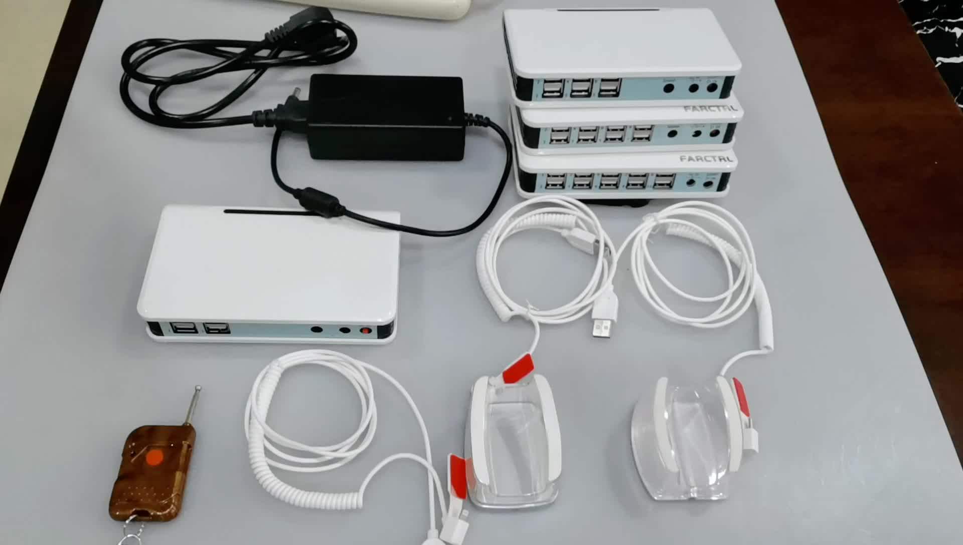 Usb Rechargeable 4 Ports Smartphone Security Display Controller Mobile