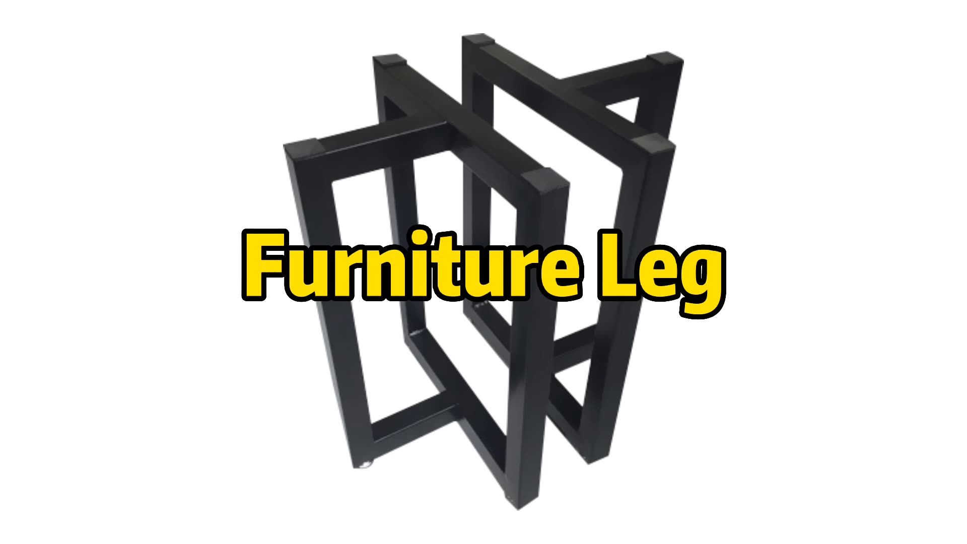 Toco Decoration Golden Black Steel Table Legs X Cast Iron Adjustable