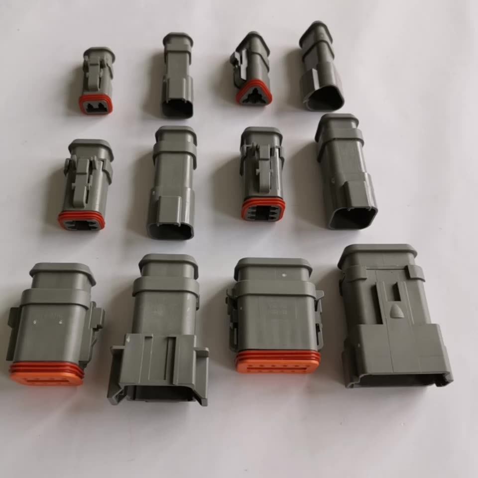Deutsch Flange Car Waterproof Wire Connector Kit Dt044pl012 2/3/4/6/8