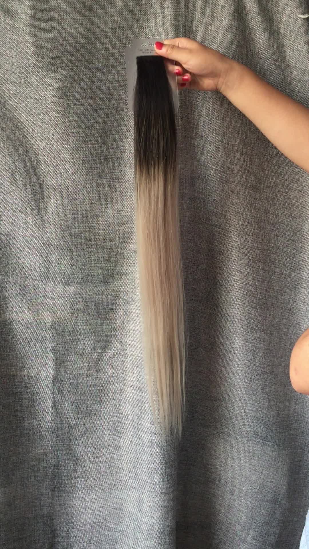 Manka Tape In Human Hair Extensions Double Drawn Remy Straight Bundles