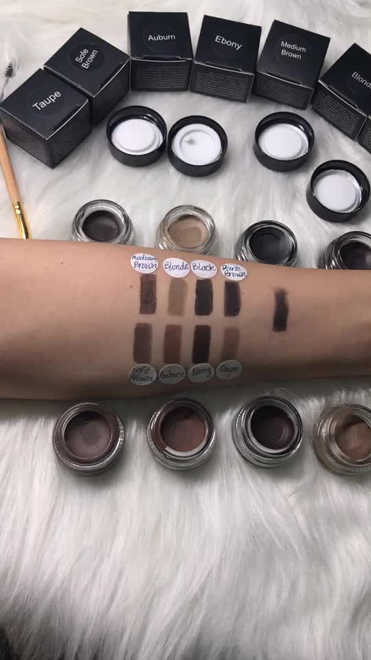 Best Selling Waterproof Eyebrow Pomade 8 Colors Private ...