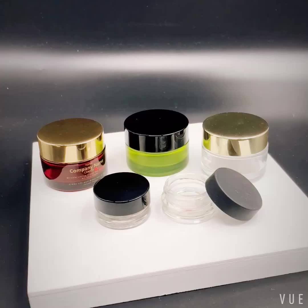 5g Glass Jar With Plastic Lid For Face Concealer Eyeliner Eye Shadow