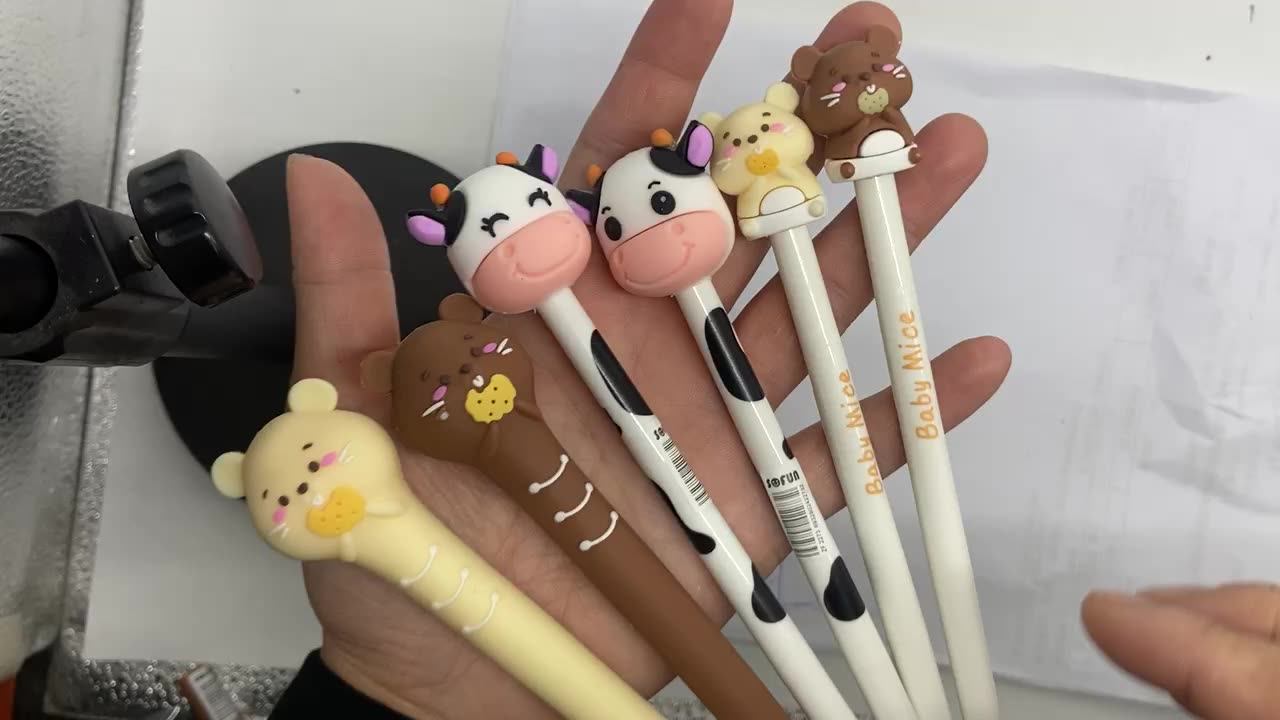 Cute Kawaii Kids Click Cow Gel Pen 05mm Gel Pens Slim Buy 05mm Gel