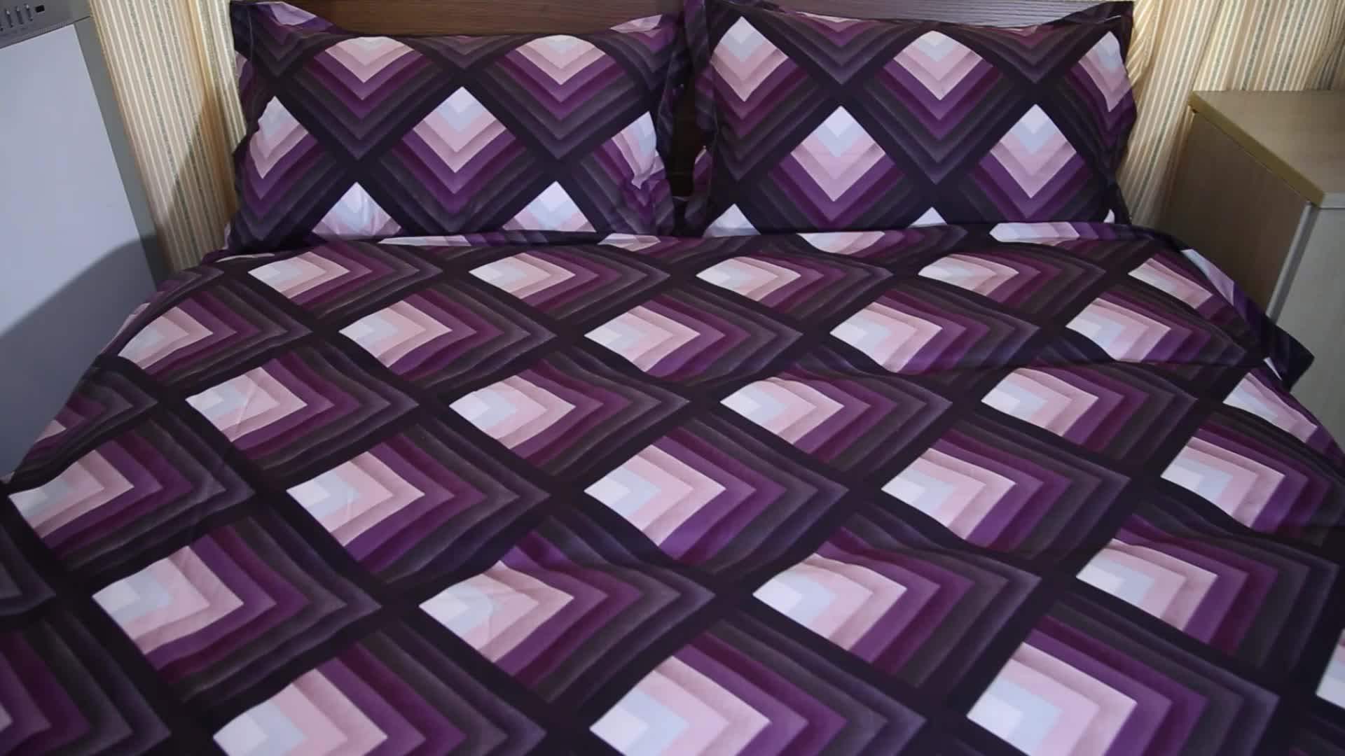 100 Polyester Microfiber Wholesale 3d Bedding Set 80gsm 110 Gsm 46