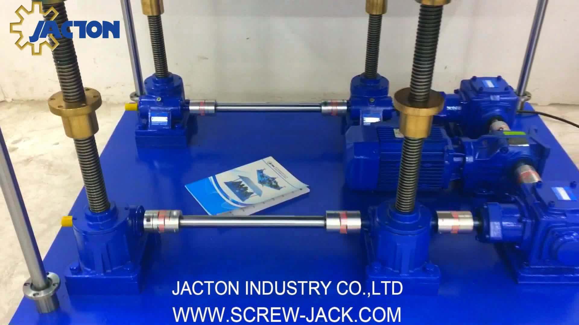 Best Synchronized Three Jacks Lifting Platform Worm Machine Screw Jacks