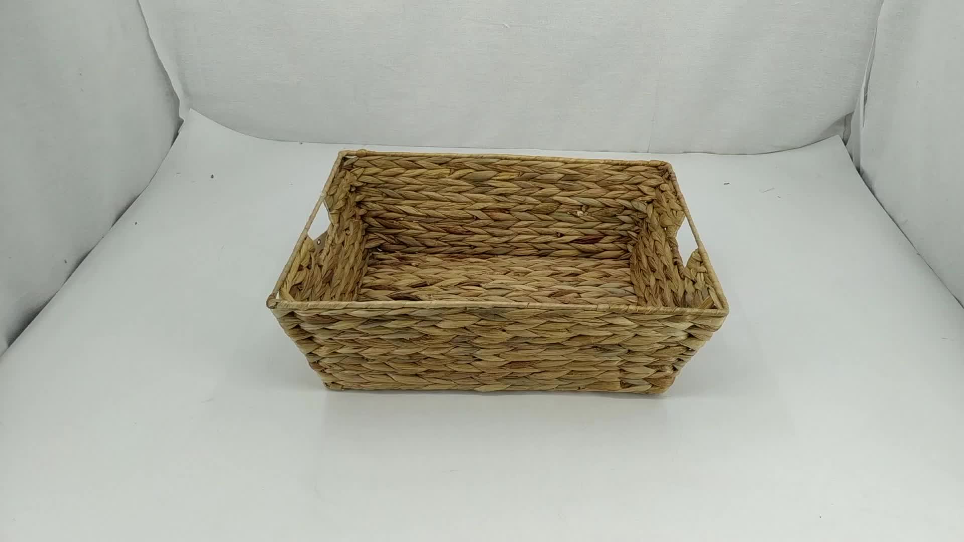 Wholesale Blue Gingham Lined Small White Wicker Basket Buy Cheap