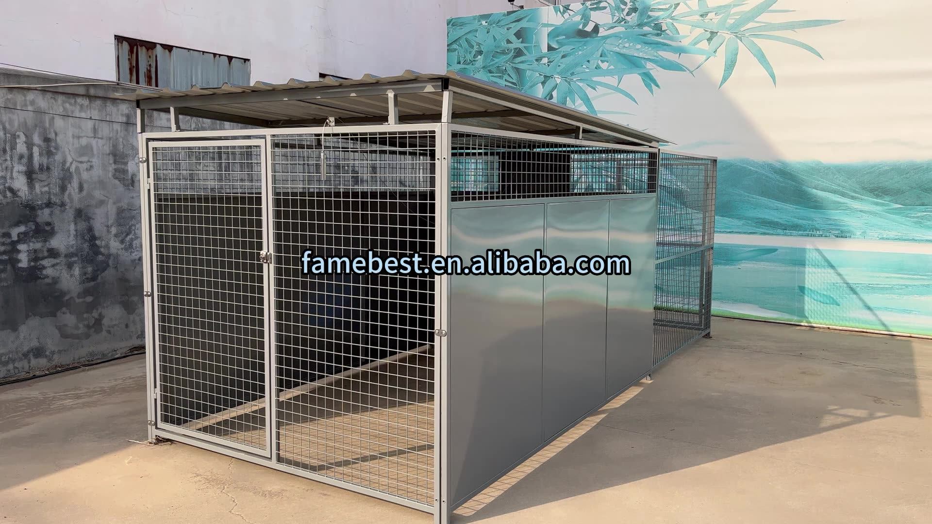 Animal Enclosure Heavy Duty Outdoor Dog Kennels,Outdoor Steel Houses
