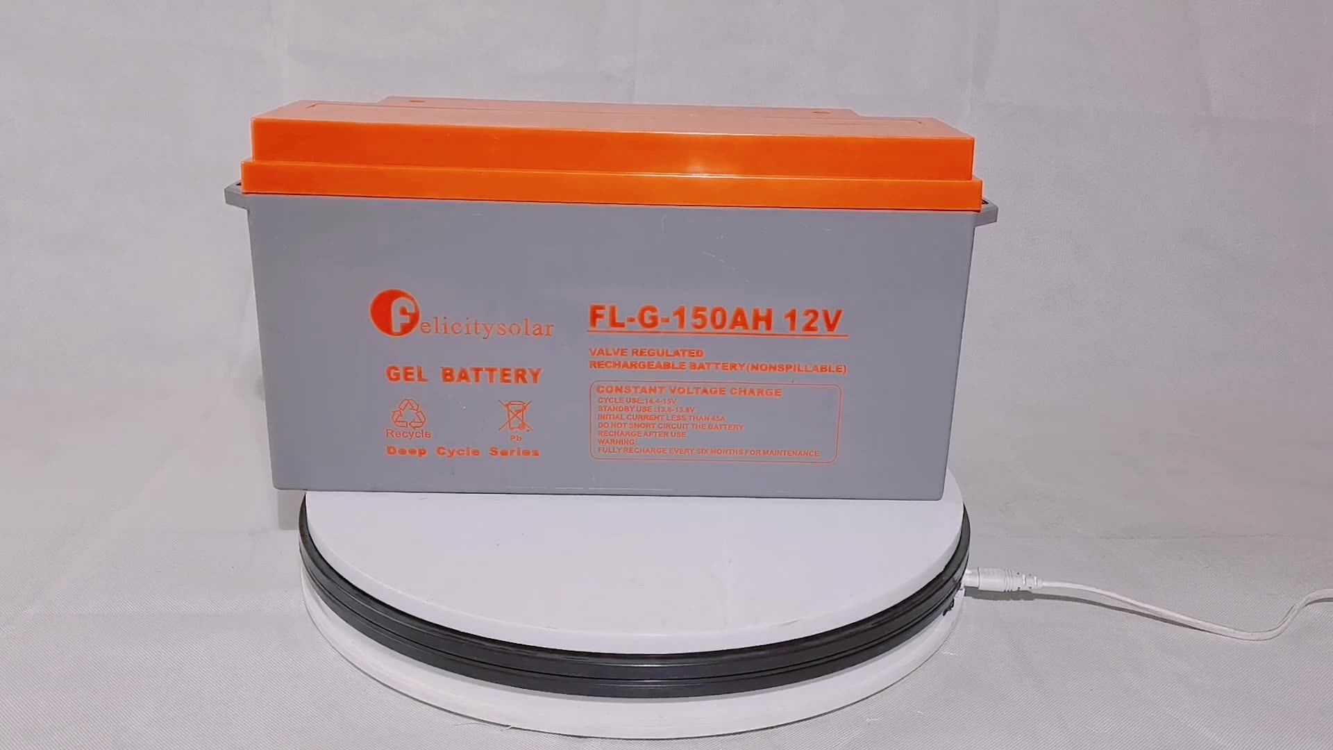 Euro Standard 12v 150ah Front Terminal Gel Deep Cycle Battery, View