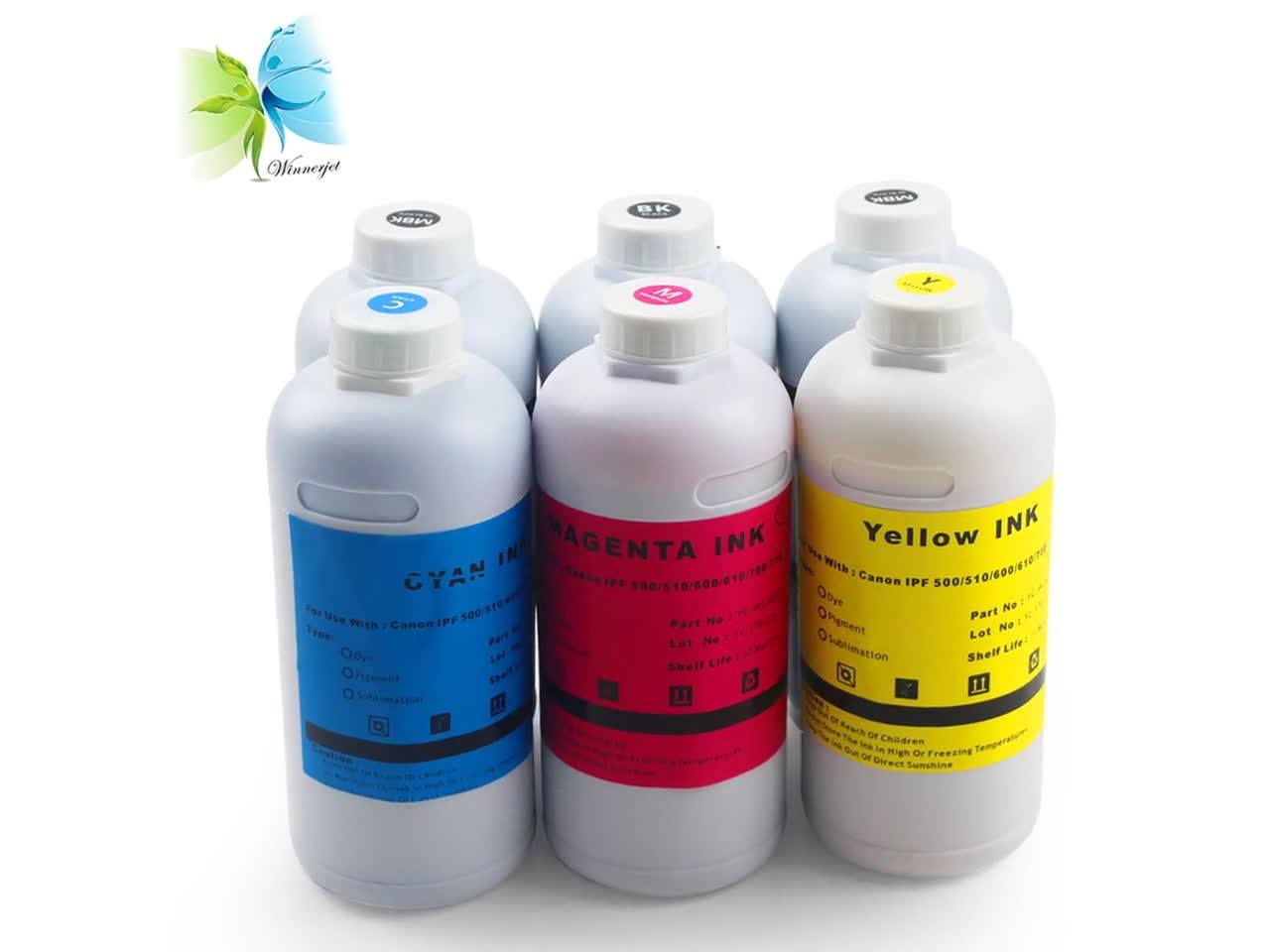 Winnerjet Bulk Printing Ink For Canon Ipf500 Ipf600 Ipf700 Ipf510