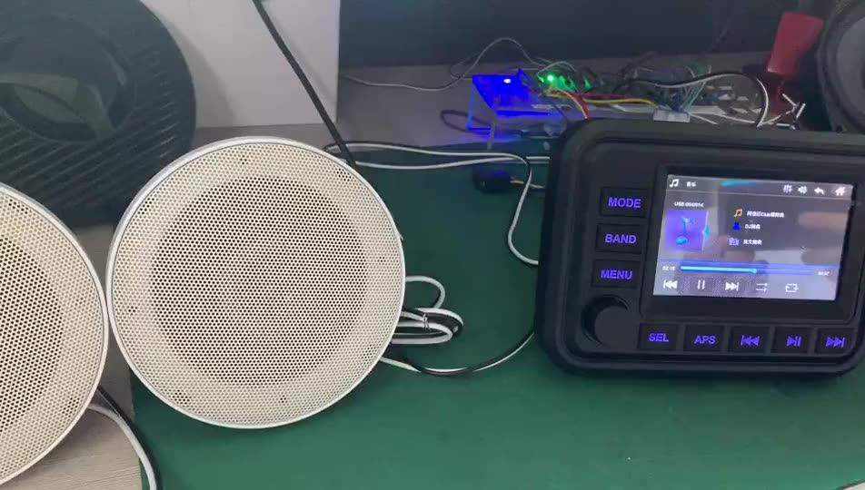 Audio Stereo Sound System Wate Waterproof Marine Player With 5" Tft Touch Screen High
