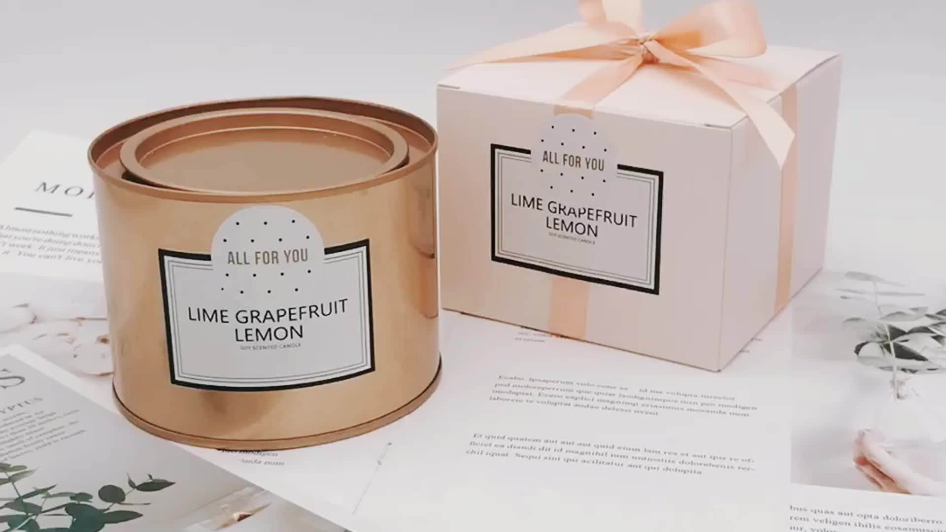 Wholesale Luxury Wedding Favour Gift Box Scented Tin Candle Buy Tin