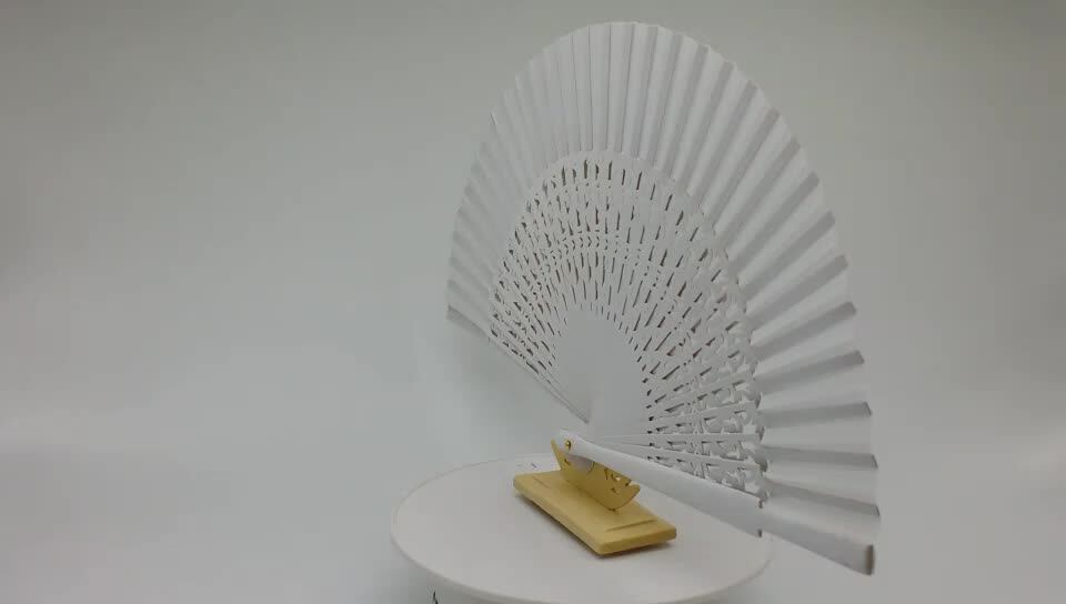 Personalized High Quality Luxury Hand Black Wooden Natural Hand Fan For