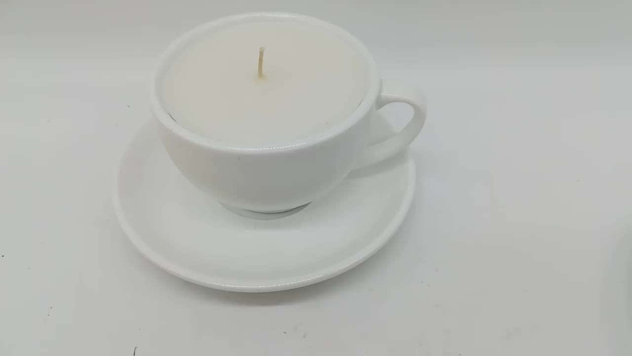 Classic Teacup Candle Home Candles Aromatherapy Soy Wax Candles For