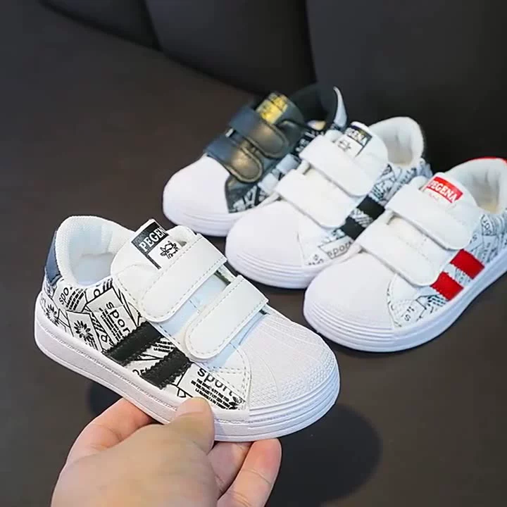 children's shoes for adults 2022 Spring and Autumn New Korean Version Soft Sole Children's Single Shoes Boys Baby Low-Top Sports Sneakers Girls Shell Head slippers for boy