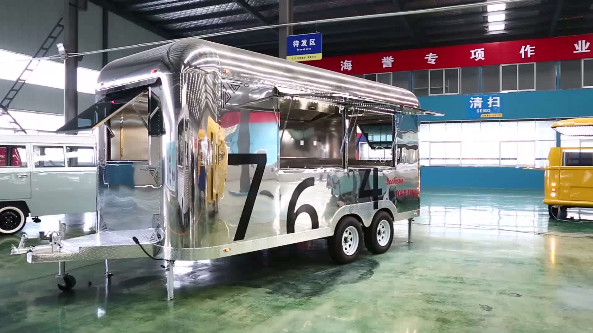 Mobile Shawarma Street Mobile Vending Kitchen Portable Seafood Food