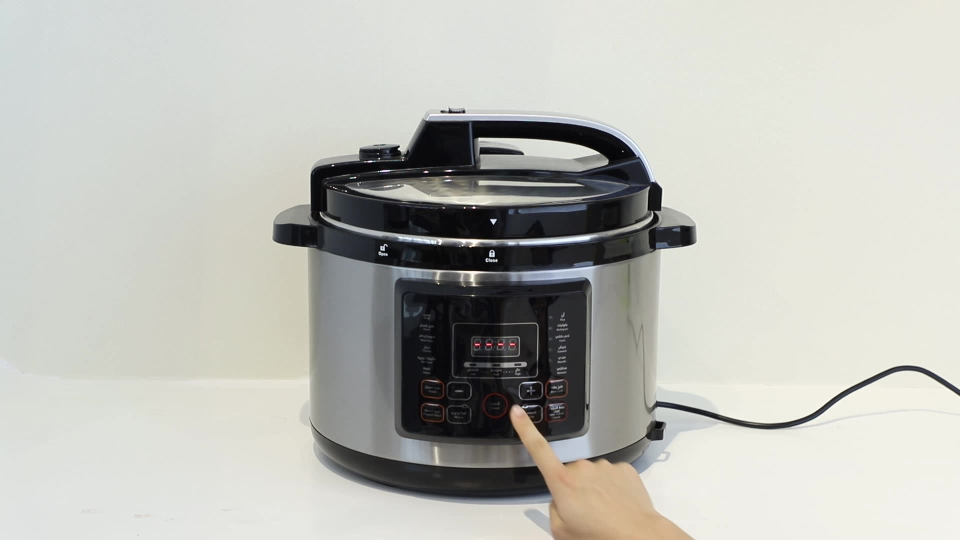 Ybw120lh Metal Electric Rice Pressure Cooker 8l 70kpa Stainless Steel