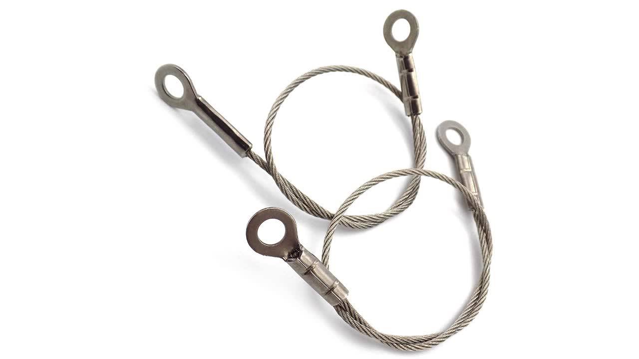 Eyelet Gripper Suspension Cable Dicasted End Fitting In Stainless Steel