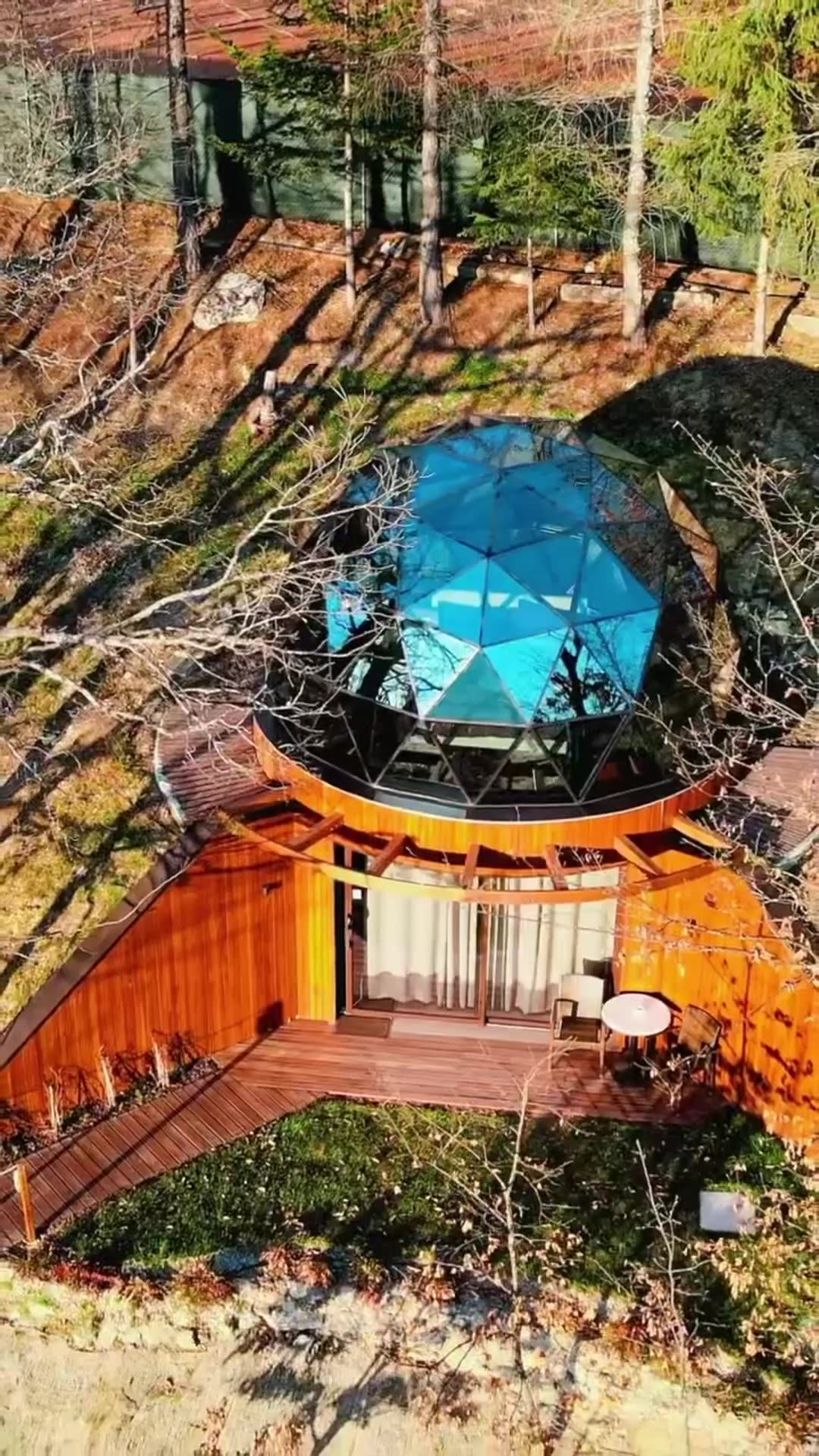 Outdoor Glass Dome Tent House For Glamping Airbnb With 360 Degree