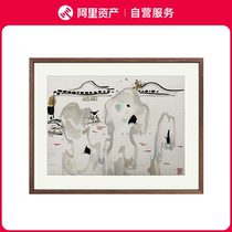 (Official) Wu Guanzhong (Jiangnan Xiaojing) Limited Edition Print Official Fidelity Collection with Framing