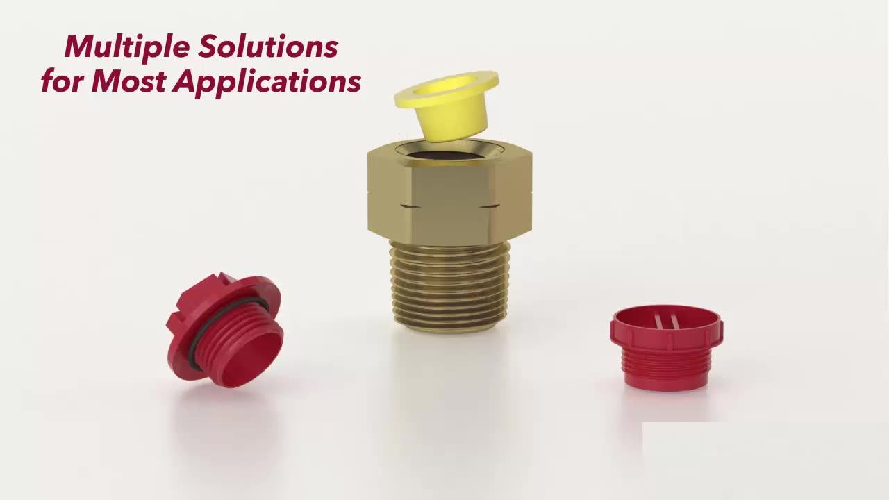 BSP G Metric threads plastic sealing vent plug for multiple valve and