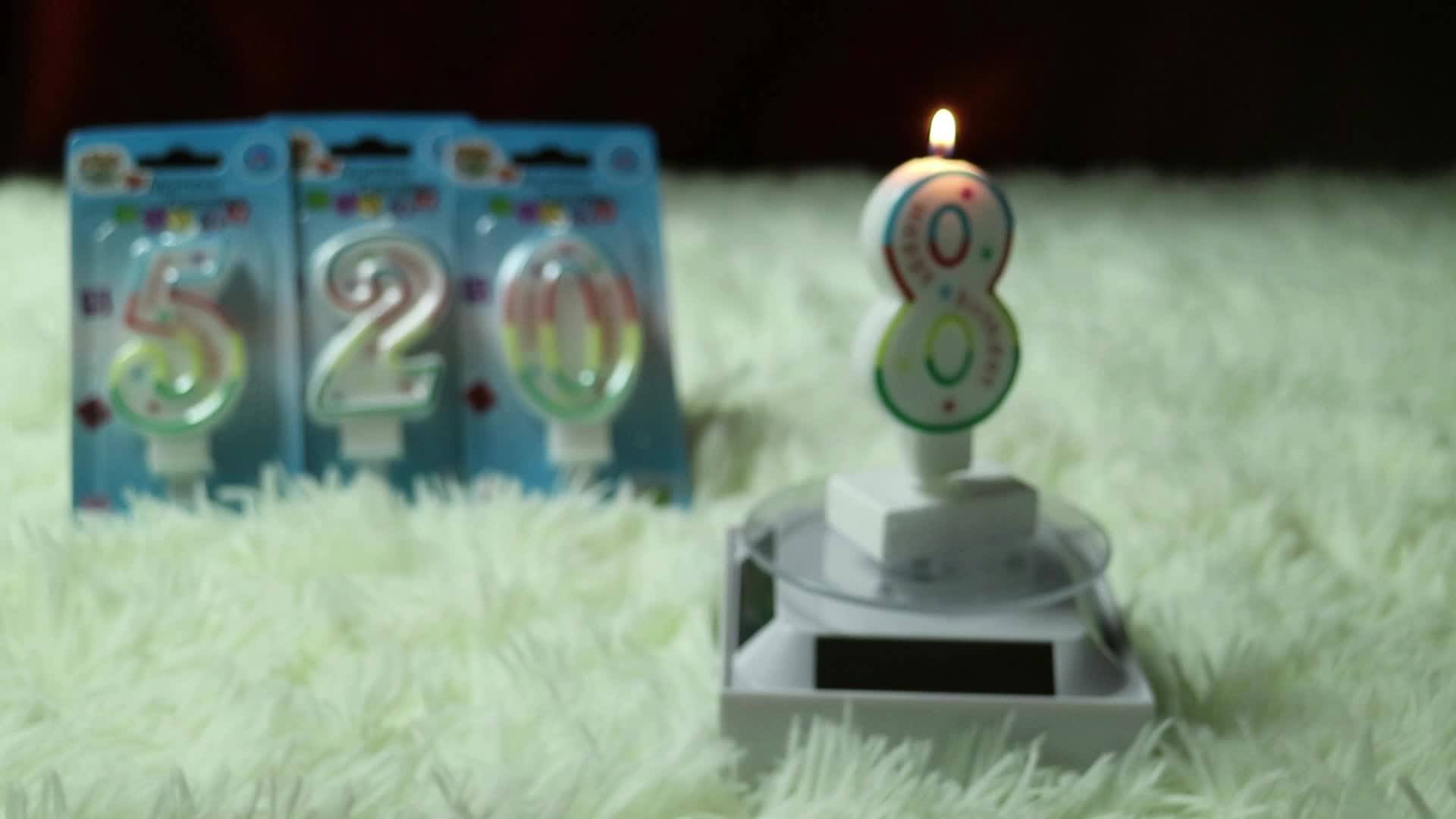 Happy Magical Sparkler Musical Firework Birthday Number Cake Candle