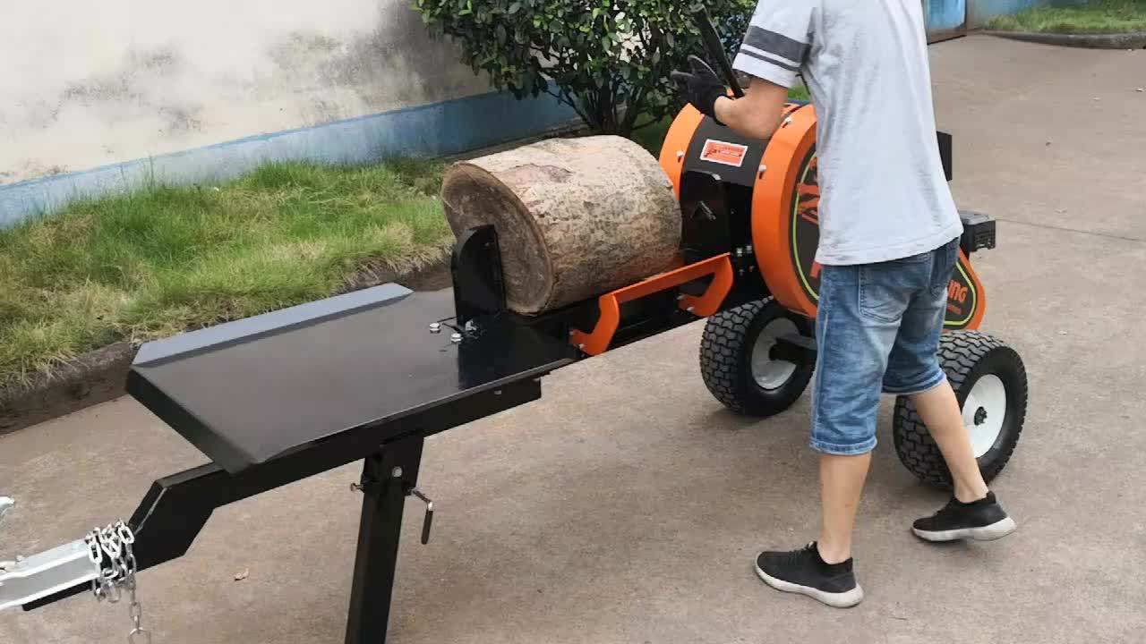 New 34 Ton Fast Log Splitter Aluminium Ingot Splitting Test For