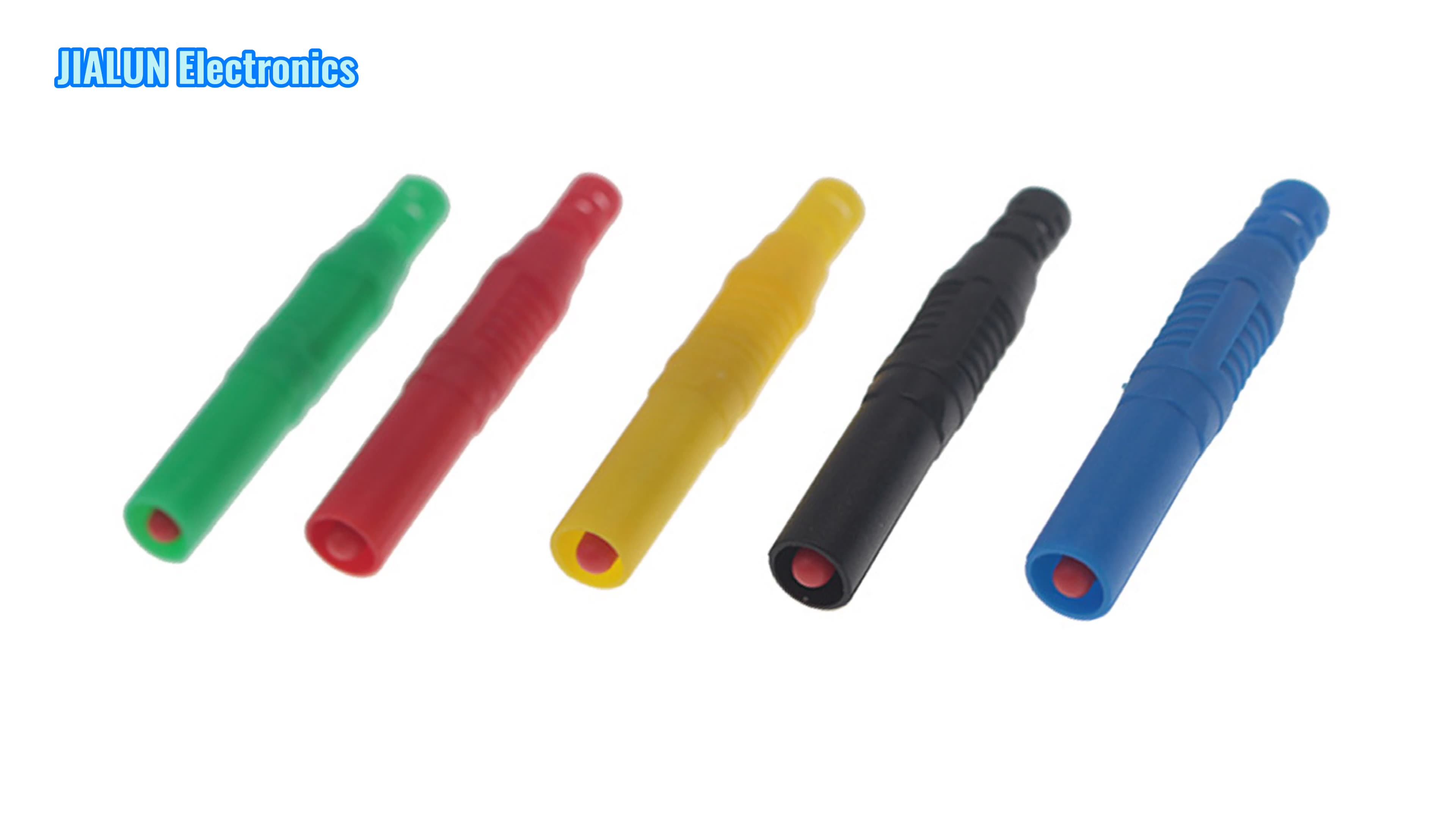 Jialun Insulated Straight Safety 4mm Male Banana Plug Connectors Wire