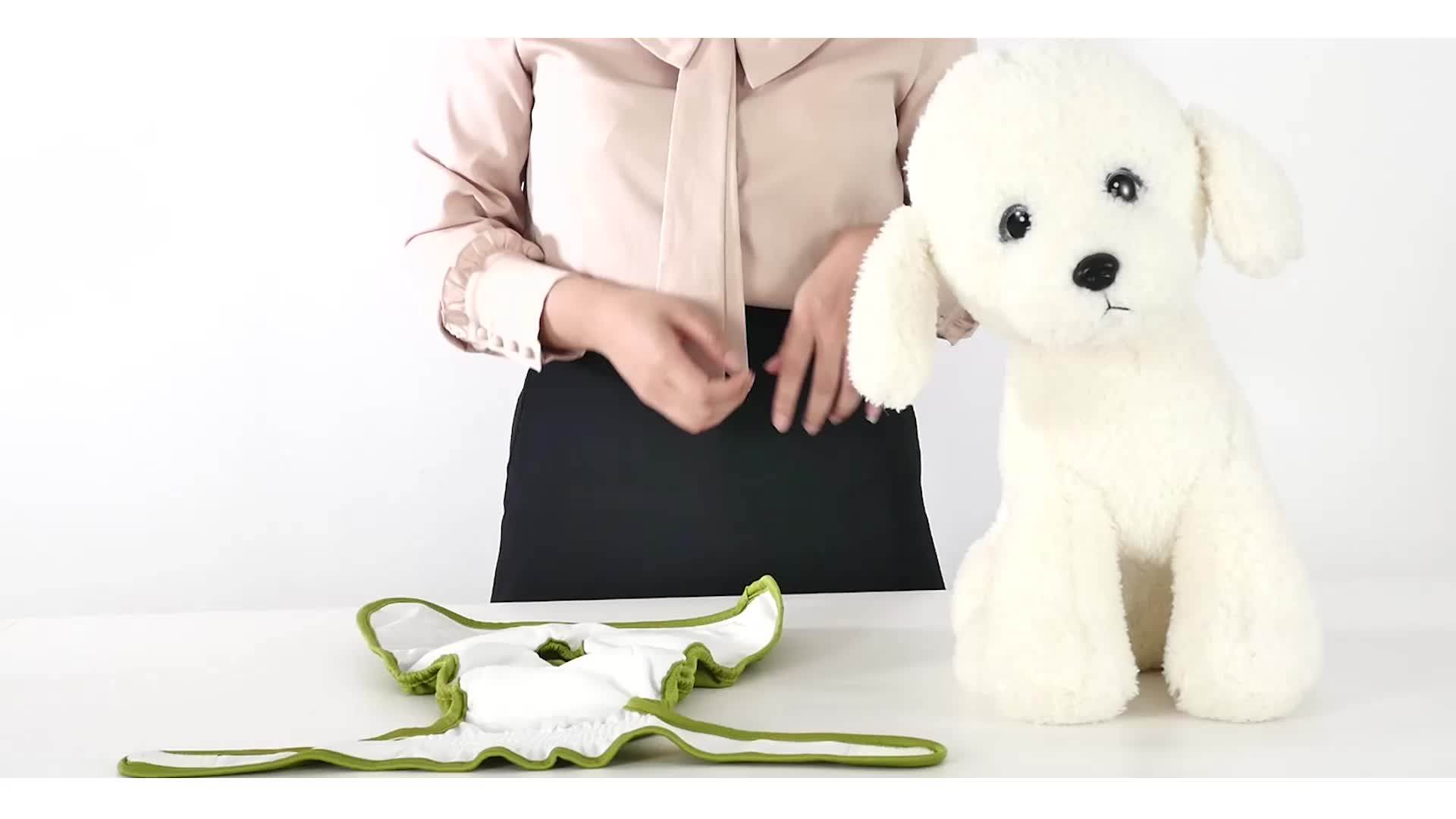 Ohbabyka Washable Female Pets Dog Period Diapers Female Dog Diaper Pattern Pet Cleaning