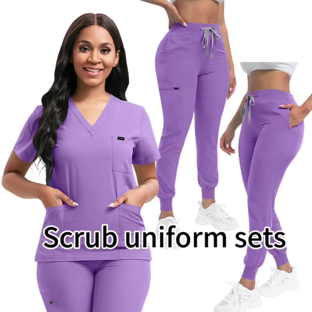 New Female Jogger Nursing Work Clothes Medical Vendors Nurse Scrubs