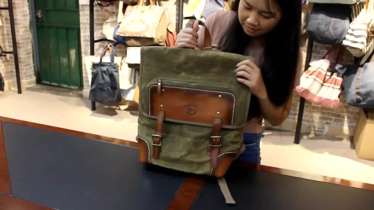 waterproof waxed canvas backpack