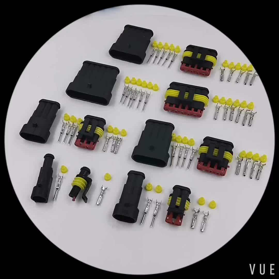 2821051 2820871 3 Pin Connector Plug Way Amp Super Seal Waterproof