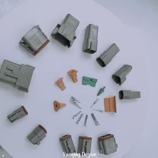 Deutsch Hd10 9pin Sae J1939 Black Male Connector Kit,1618awg Solid