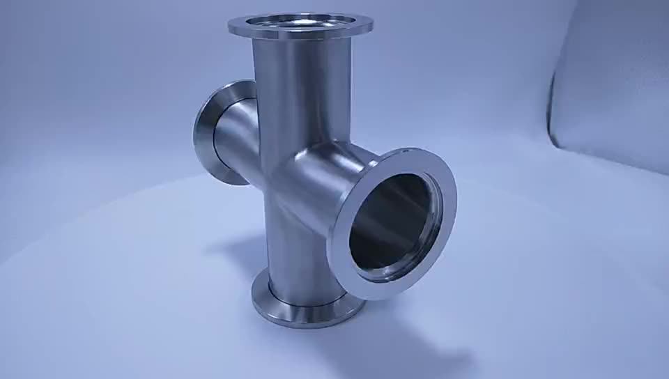 Kf Nw Sanitary Pipe Fitting Ss304 316l Vacuum 4 Way Cross Buy Kf Nw