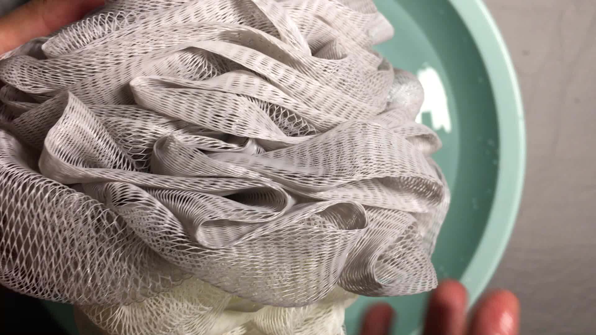 Mesh Soft Shower Loofah Sponge Bath Flower Buy Mesh Soft Sponge