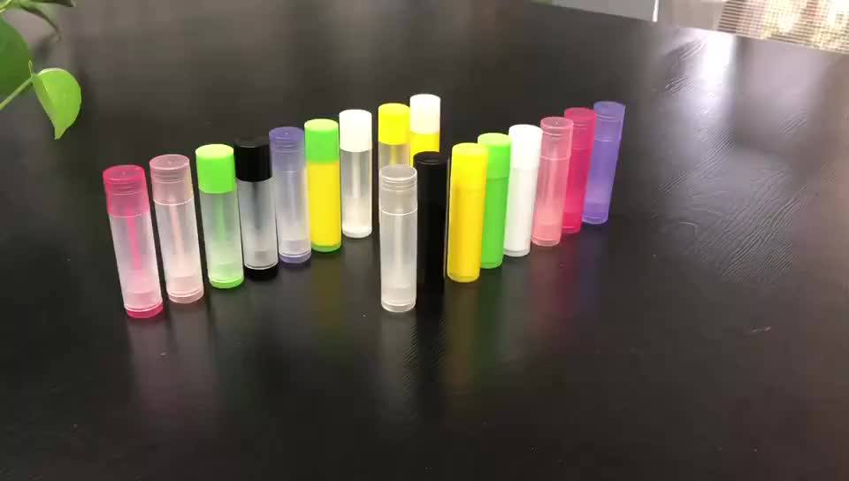 Hot Sale Black White Recycled Plastic 5g Empty Mini Cosmetics Lipstick