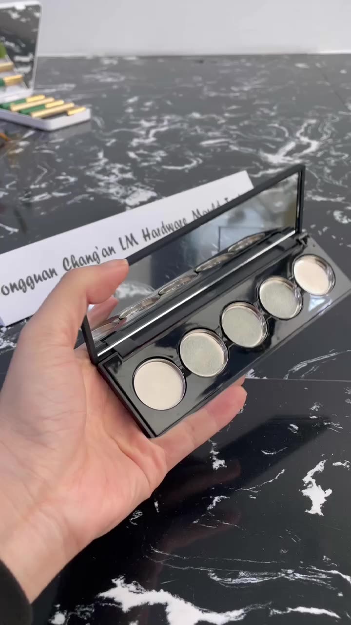 Eyeshadow Palettes Empty Eyeshadow Pigment Palette Refillable Pans 5 Holes