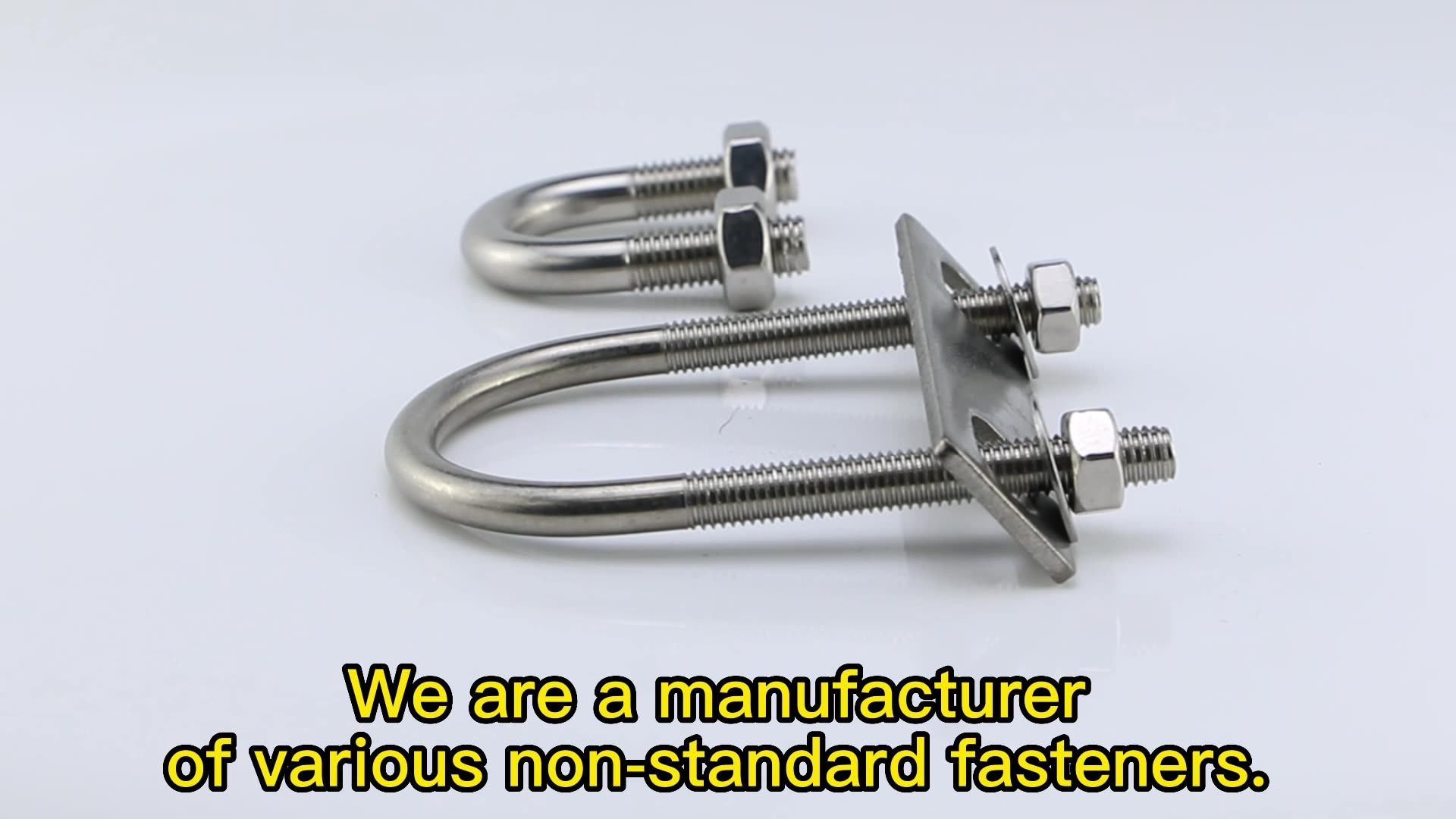 304 Stainless Steel U Bolts M12 With Washers & Nuts For Replacement