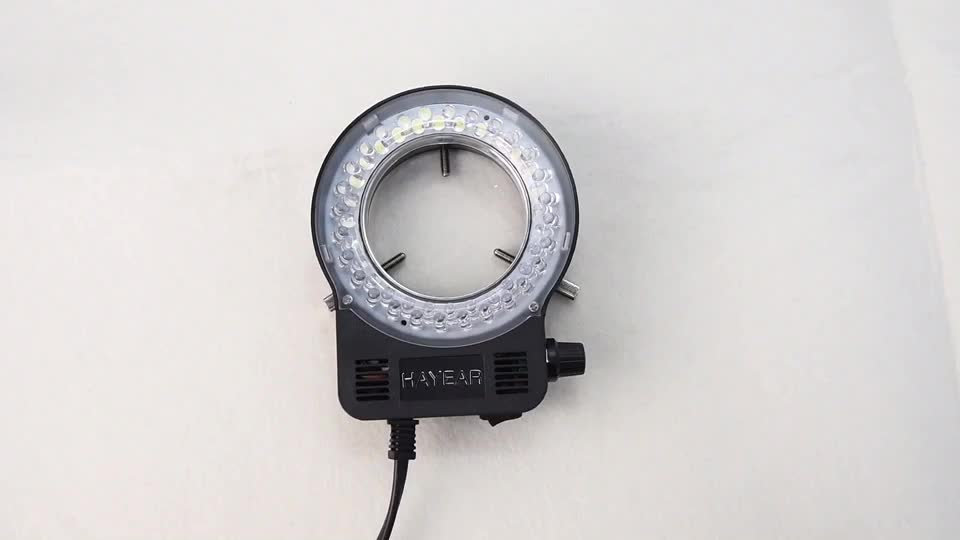 56LED显微镜环形灯真可以无频闪？别再被劣质光源骗了。