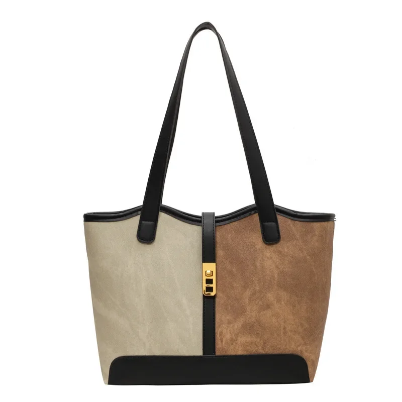 Large Capacity Bags for Women 2024 New Style High-End Versatile Top Handle Single Shoulder Bag for Office Ladies Commuter Bags Tote Bag