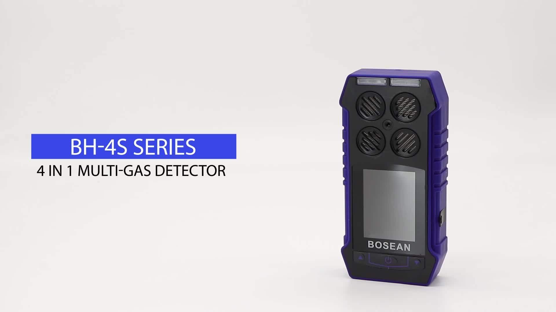 Portable 4 In 1 Multi Gas Detector Nh3 H2s Co Ch4 Ammonia Gas Detector