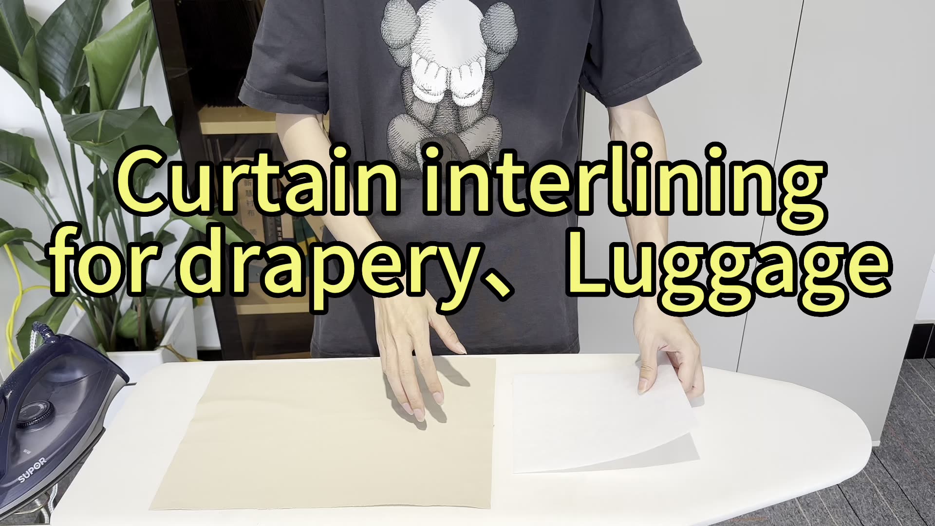 Eco Sponge Interlining Fusible Lining Iron On Interfacing For Curtain