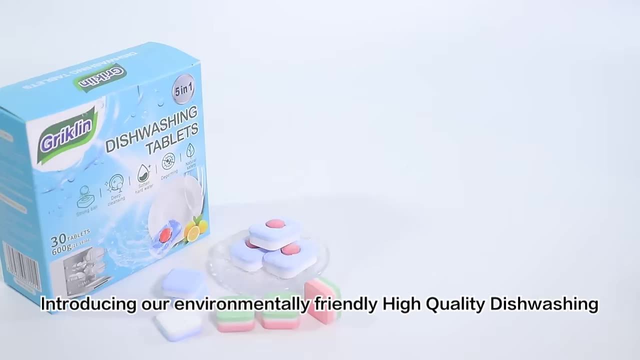Oem Natural Ecofriendly Washing Dishwasher Detergent Capsule