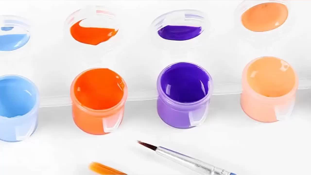 High Quality 12 Colors Acrylic Paint Set Waterproof Paint Set