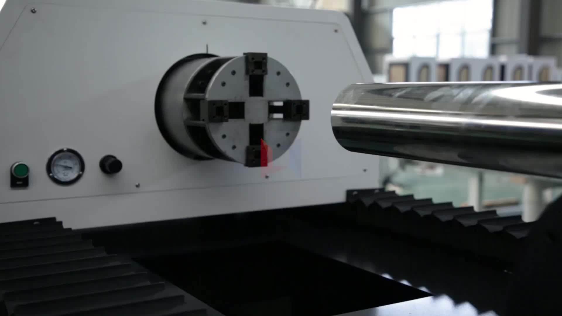 Ipg Optional Metal Pipe Fiber Laser Cutting Machine Cnc Metal Tube